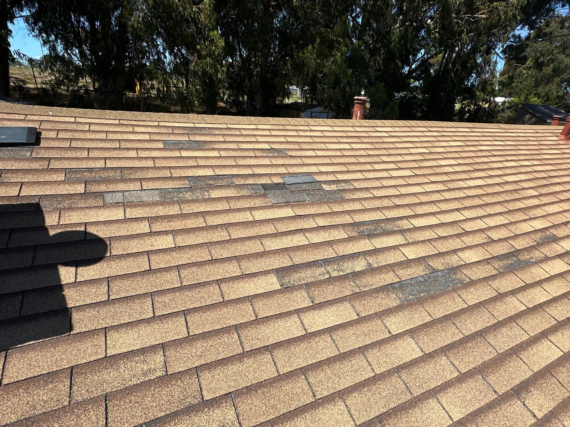 Insurance claim roof project photo