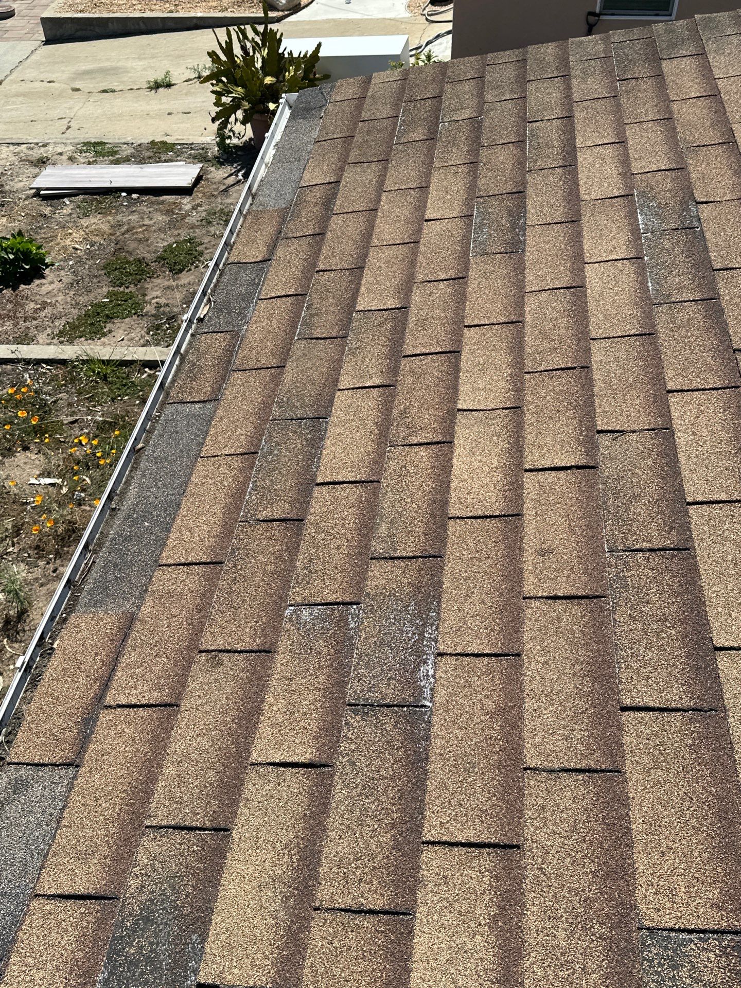 Insurance claim roof project photo