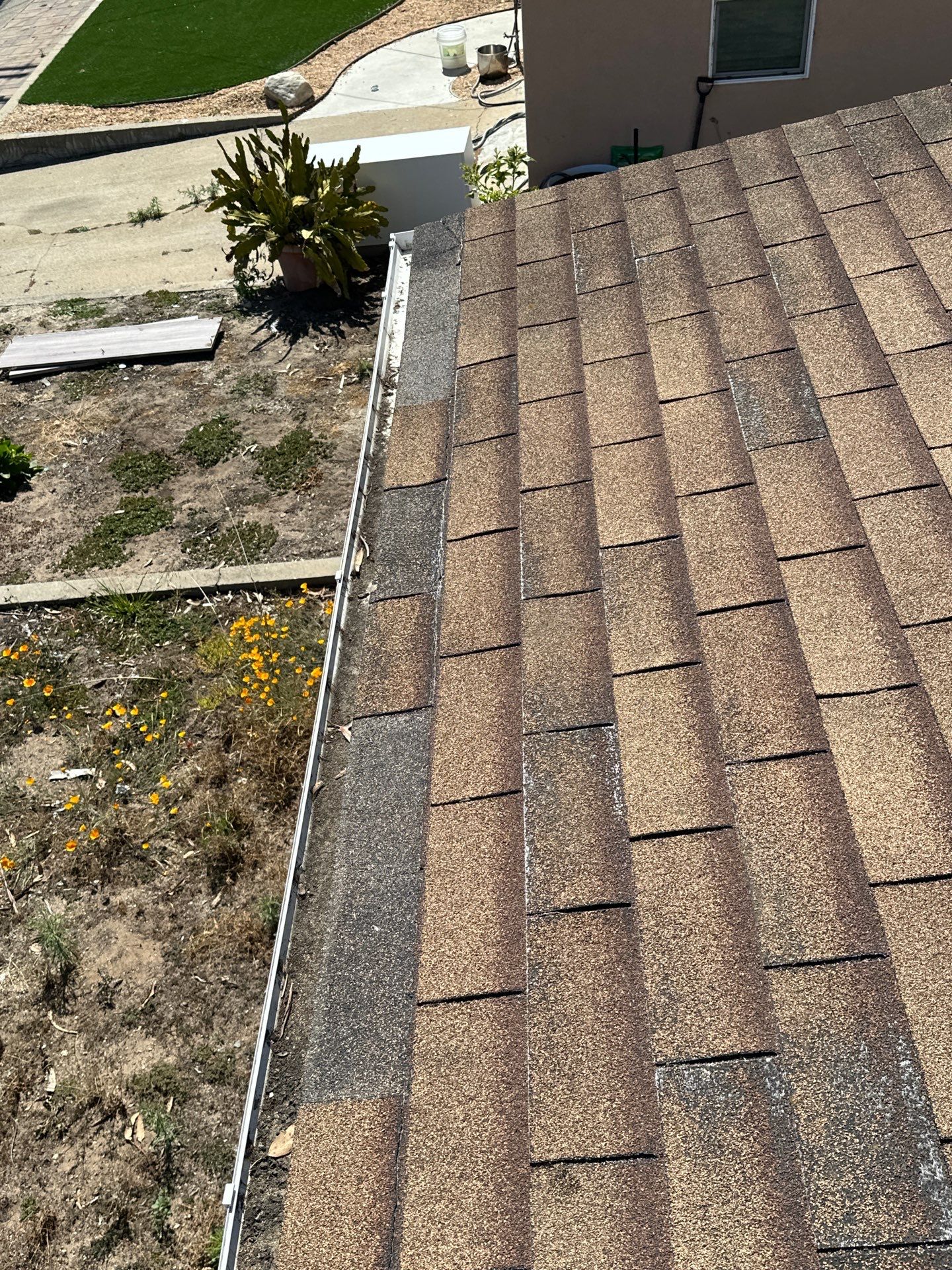 Insurance claim roof project photo